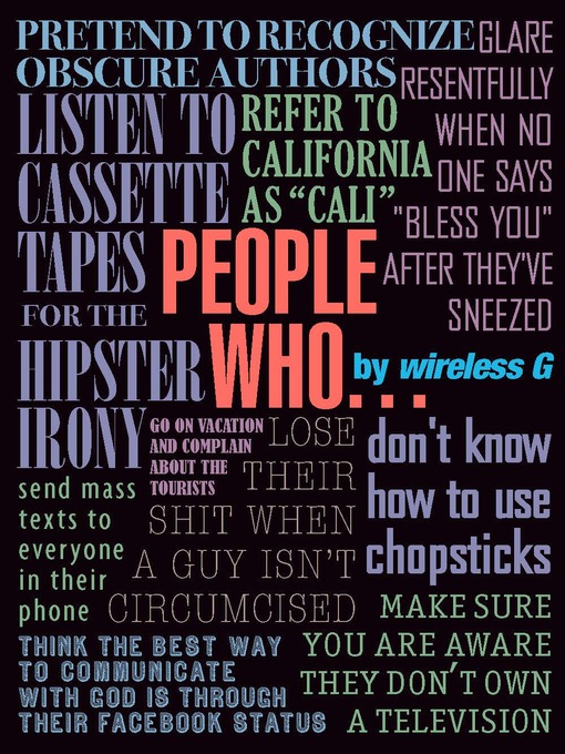 Title details for People Who... by wireless G - Available